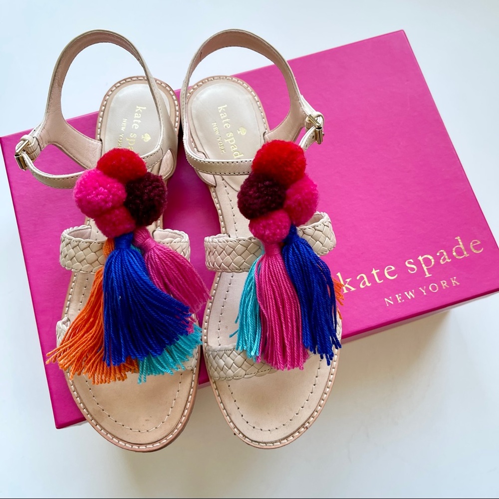 Kate Spade Sunset Sand Woven Sandals